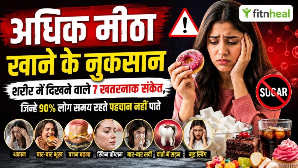 अधिक मीठा खाने के नुकसान