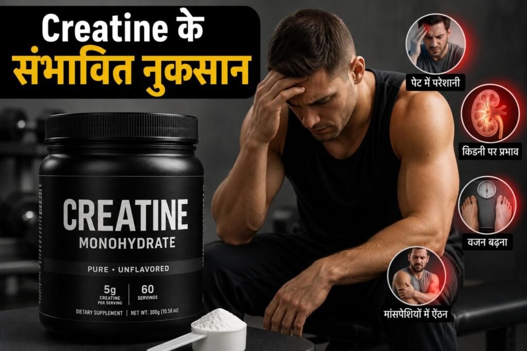 क्रिएटीन के नुकसान