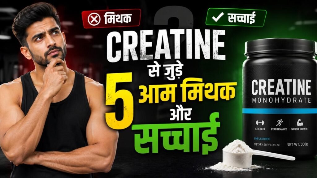 Creatine से जुड़े कुछ आम मिथक और सच्चाई