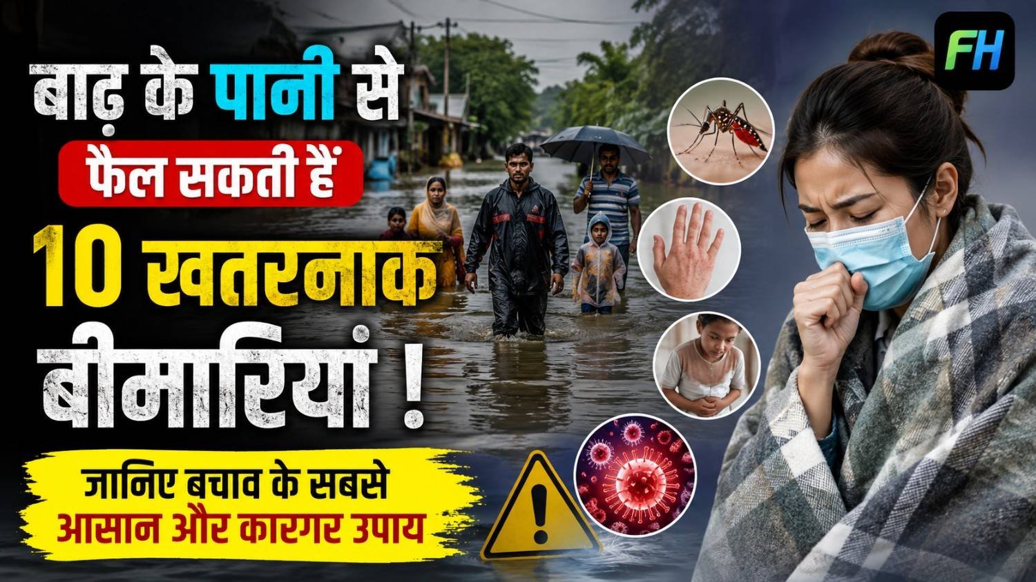 बाढ़ के पानी से फैलने वाली बीमारियां